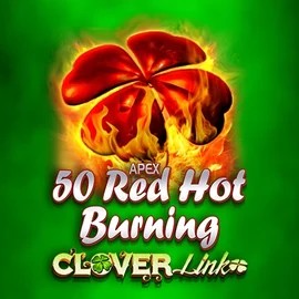 50 Red Hot Burning Clover Links by Novomatic, showcased at ultimecerrad.pl – game logo