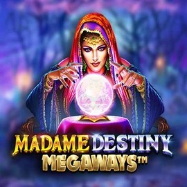 Madame Destiny Megaways slot logo by Pragmatic Play at Yep Casino
